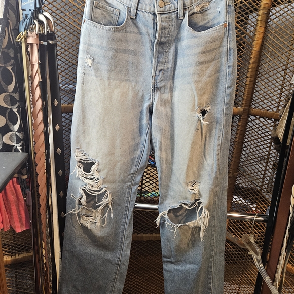 Cello Jeans Size 5 Light Blue Distressed Jeans - Picture 1 of 7